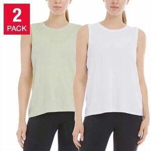 NEW Danskin 2 Pack Breathe Space Dyed Wicking Moisture Control Tank Tops Shirt
